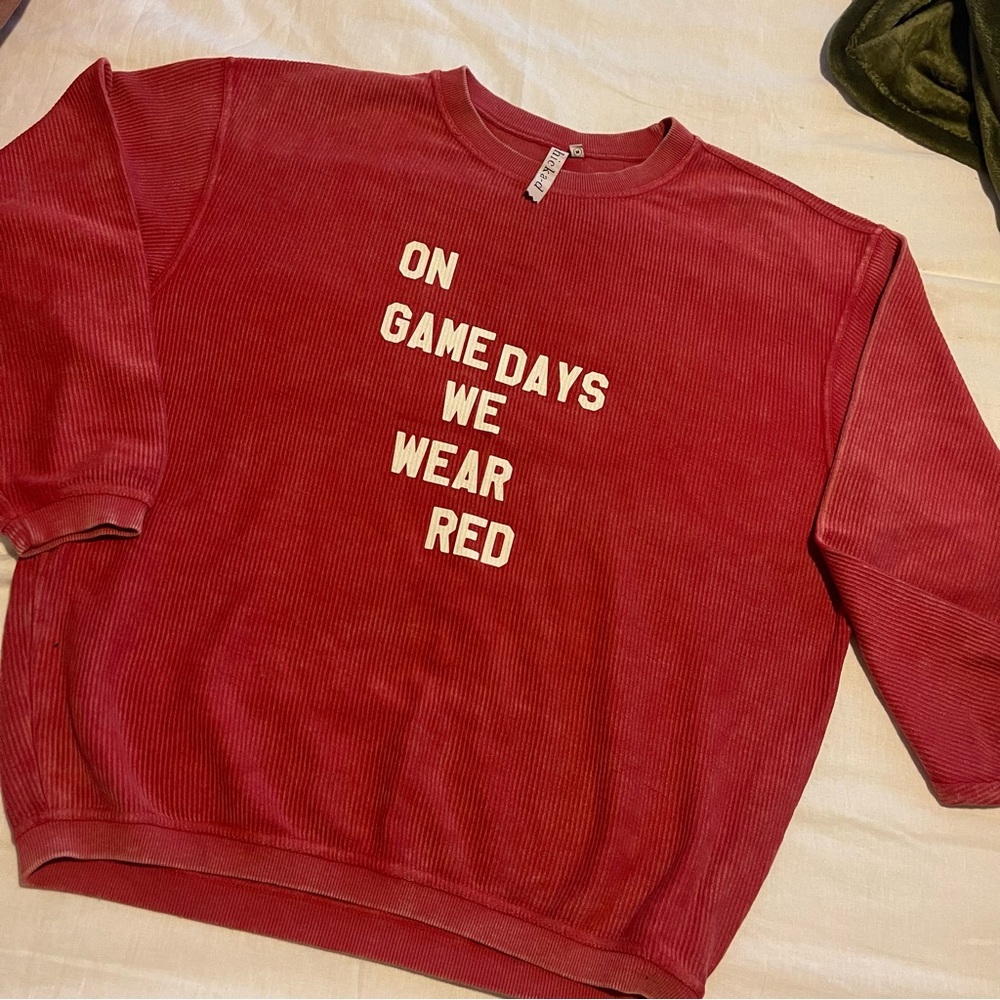 Red Cord Sweatshirt